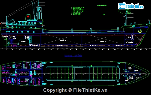 tầu hàng,tầu 1800 tấn,cad tầu hàng